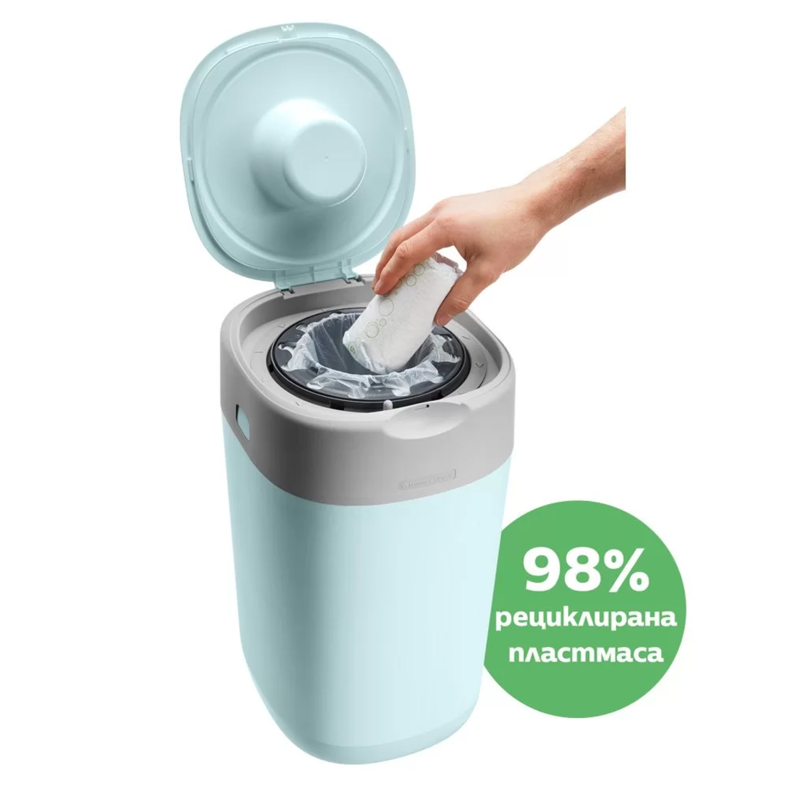 Tommee Tippee ХИГИЕНЕН КОШ ЗА ПАМПЕРСИ TWIST&CLICK  СВ.СИН