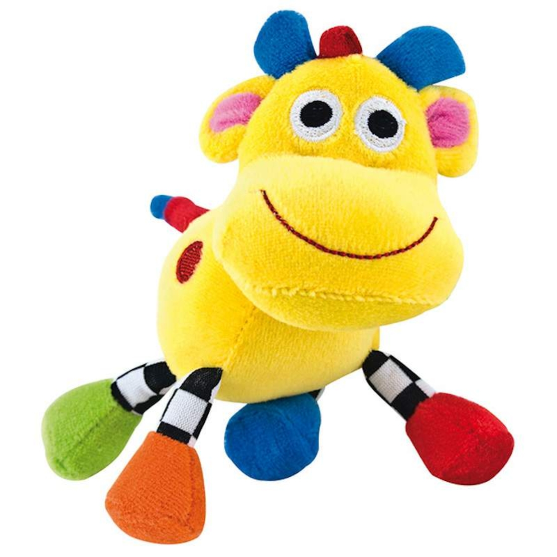 Мека играчка с дрънкалка Crazy animals