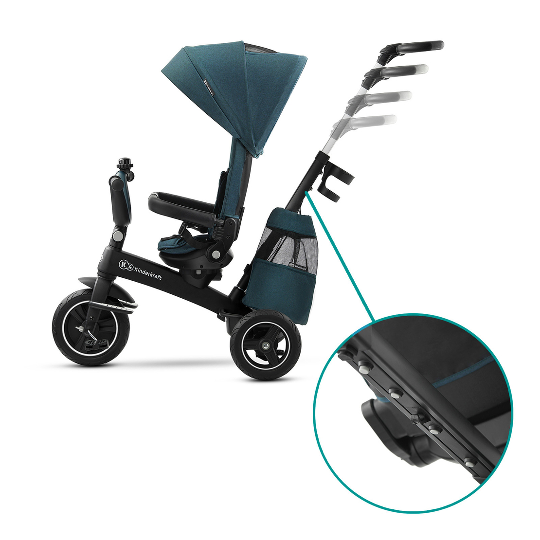  Триколка KinderKraft EASYTWIST, Зелена 