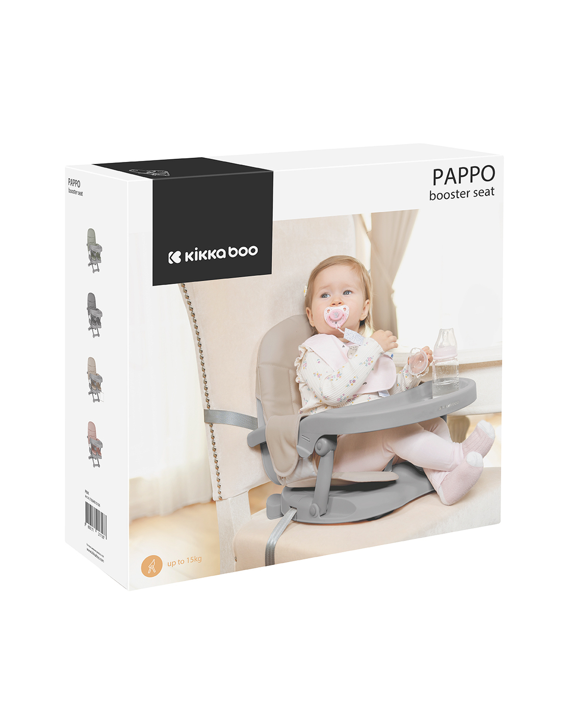 KikkaBoo Седалка за Хранене Повдигаща Pappo Beige 2025