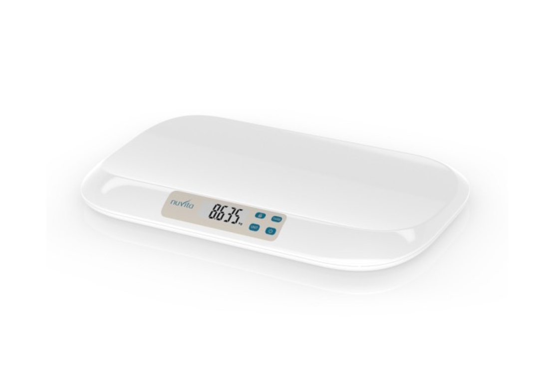 Дигитален бебешки кантар Nuvita 1310, Бял