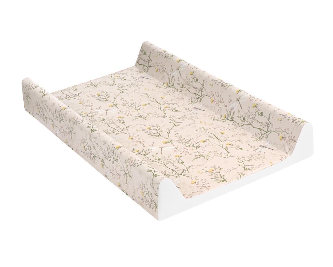 KikkaBoo Мека PVC Подложка за Повиване 70х50см Secret Garden Beige