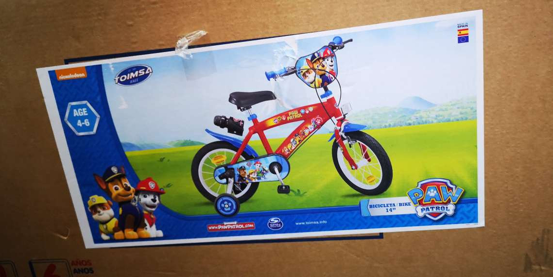 Детски велосипед Toimsa 14, Paw Patrol Boy нарушена опаковка