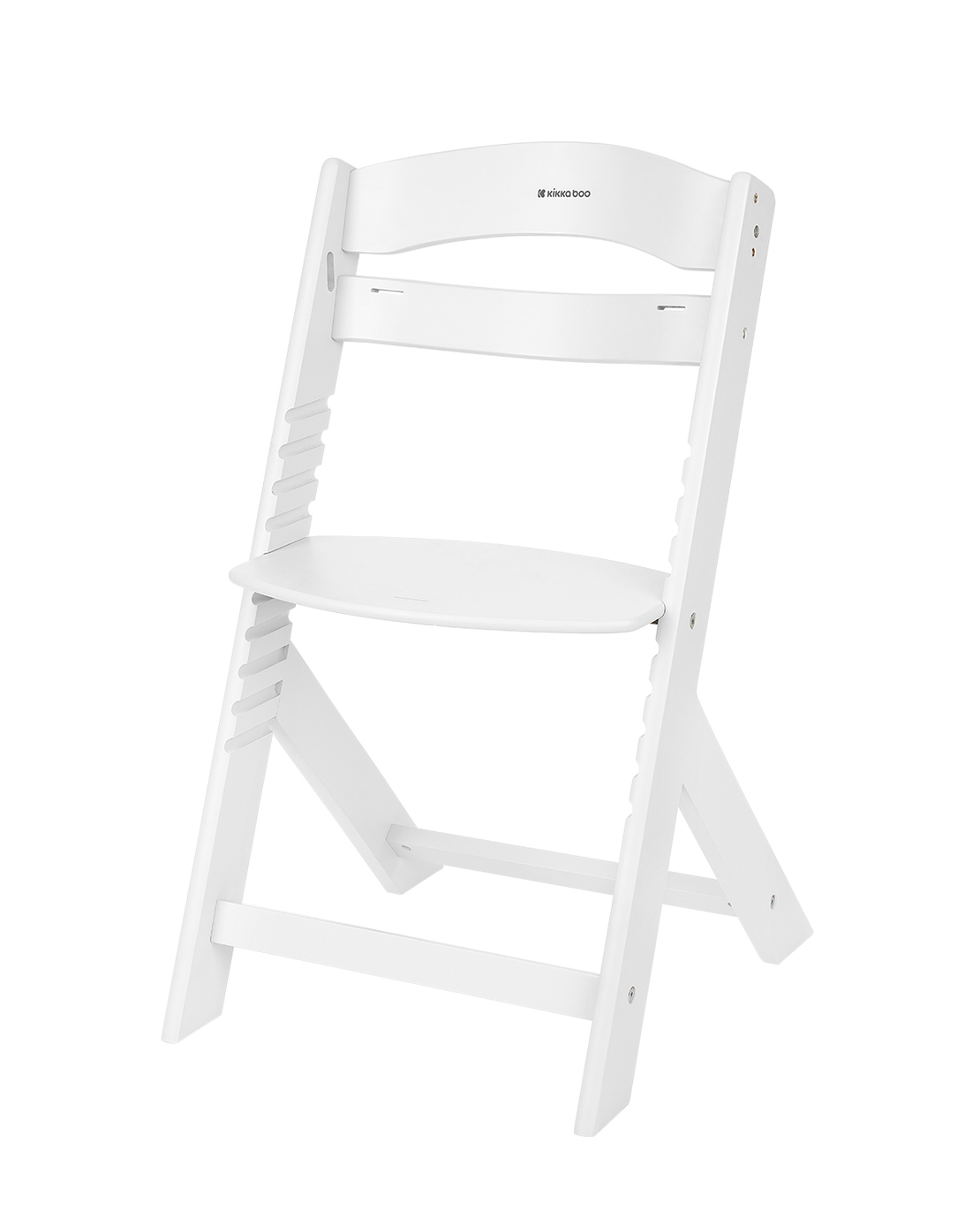 KikkaBoo Дървен Стол за Храненe Nordy White