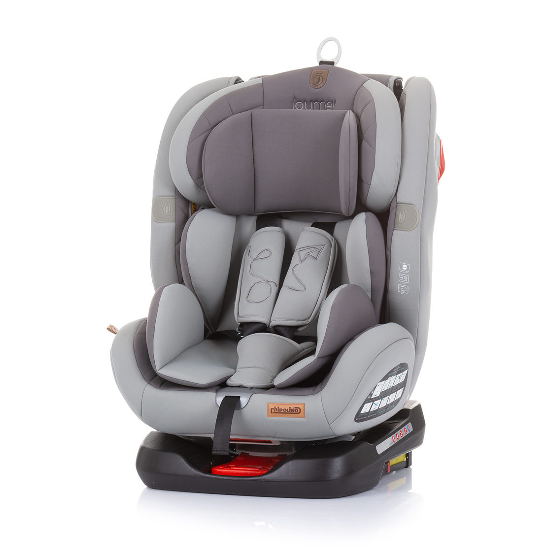 Chipolino  Столче за кола 360 ISOFIX 0-36 кг Journey Графит