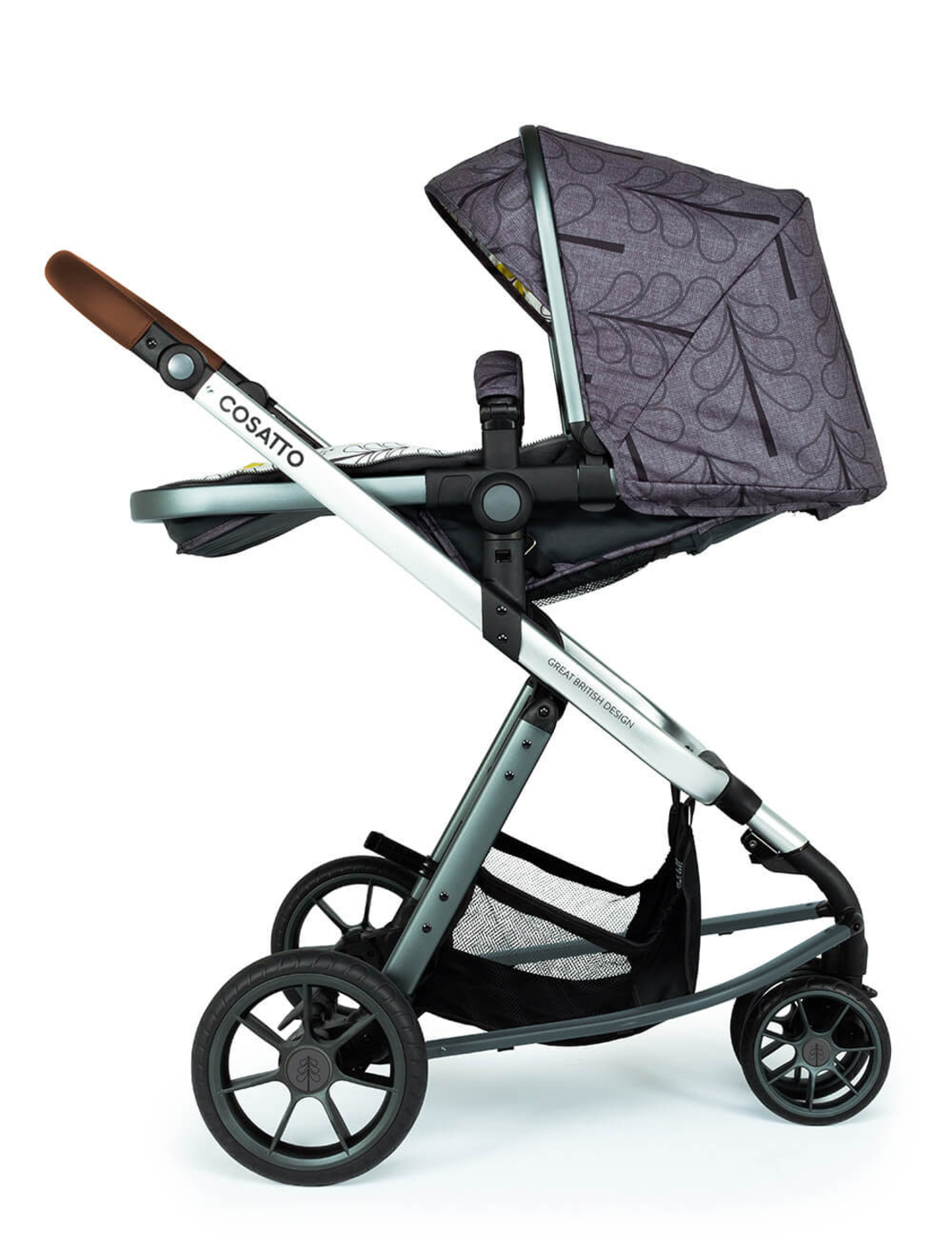 Комплект количка Cosatto Giggle 3 Fika Forest 5в1, i-Size база и чувалче за крака