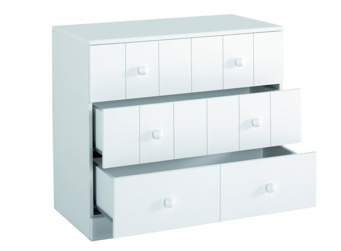 Скрин 3 чекмеджета CO 1415 white