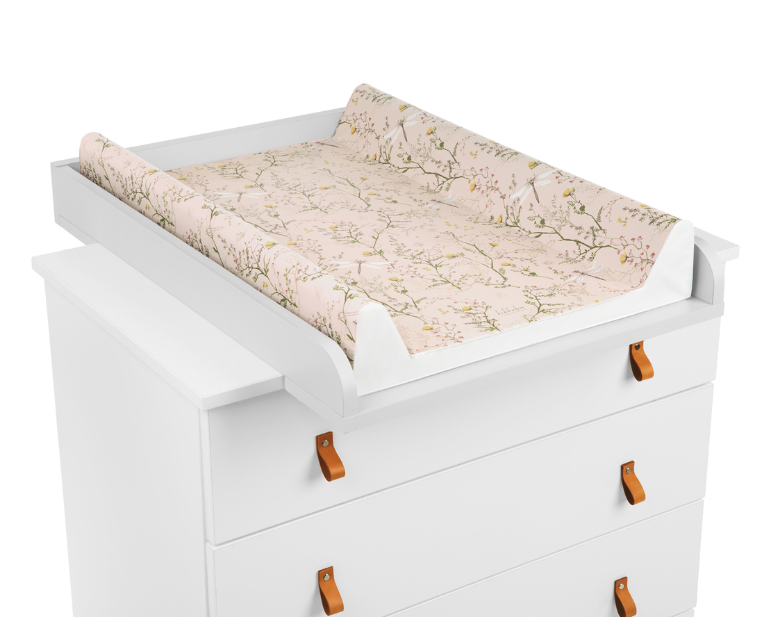 KikkaBoo Мека PVC Подложка за Повиване 70х50см Secret Garden Beige