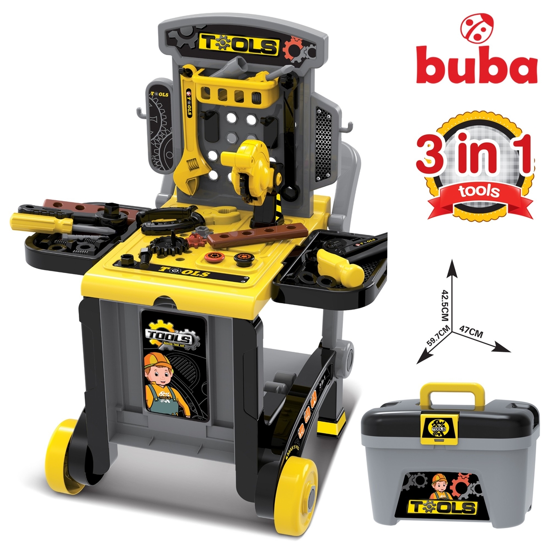  Детски комплект с инструменти Buba 008-928, Deluxe tool set, Куфар 