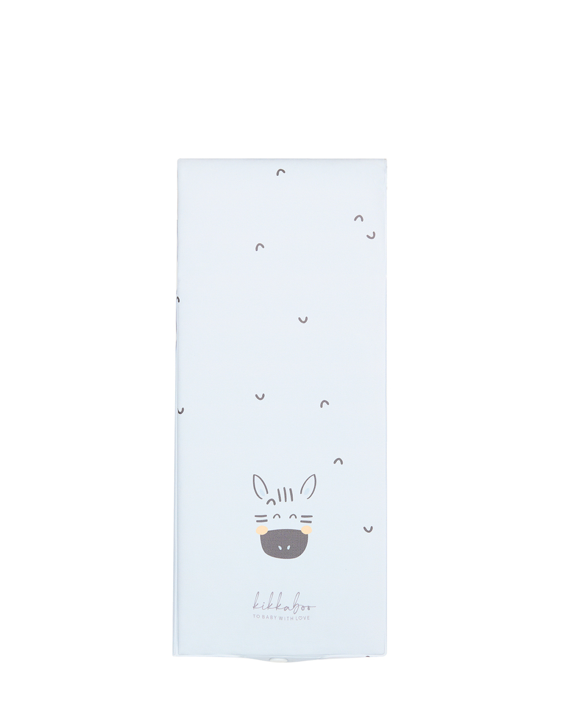 KikkaBoo Сгъваема PVC Подложка за Повиване 50х80см Stripy Friends Синя