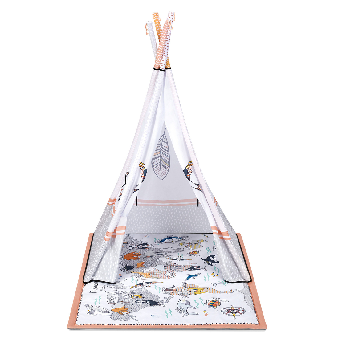  Образователна гимнастика KinderKraft TIPPY, 3 в 1 