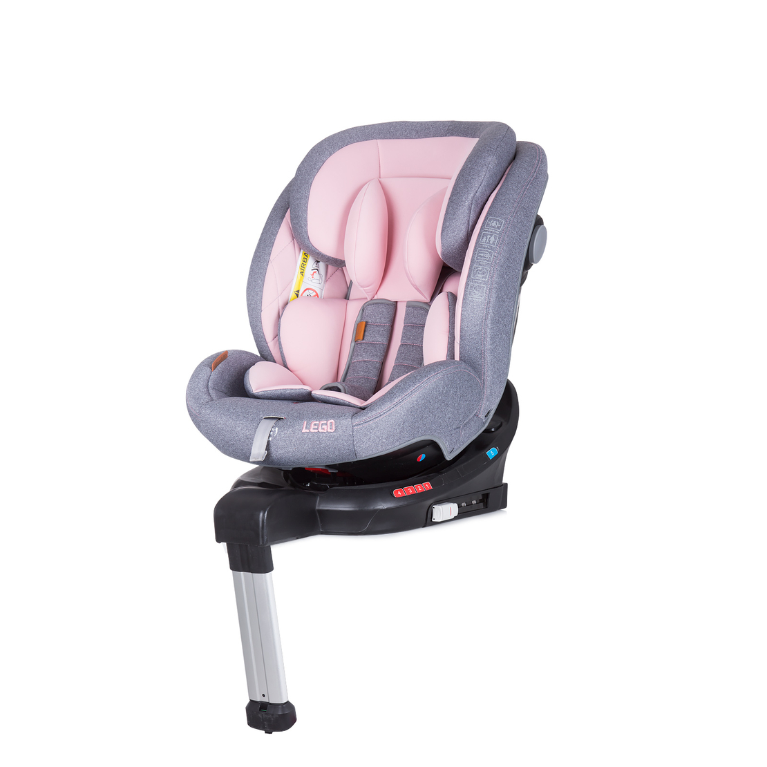 Chipolino  Столче за кола 0-36 кг. ISOFIX 360 LEGO Пудра
