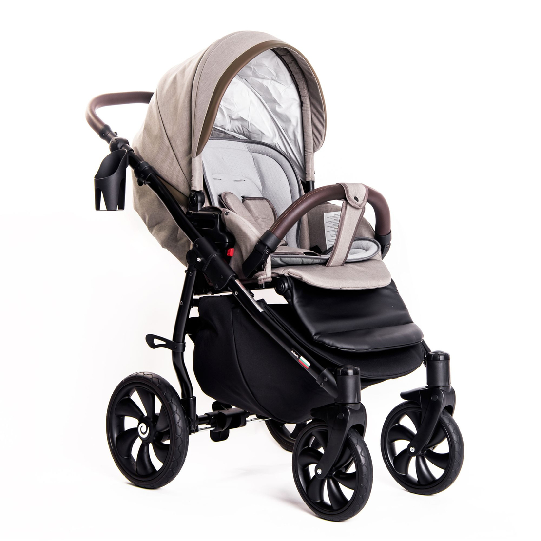 Бебешка количка Buba Estilo 920, 3 в 1, Бежова