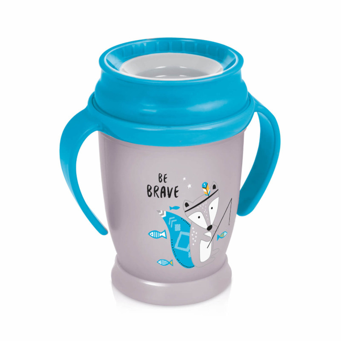 Чаша с дръжки 360 градуса JUNIOR Indian Summer Boy 250 мл 12м+