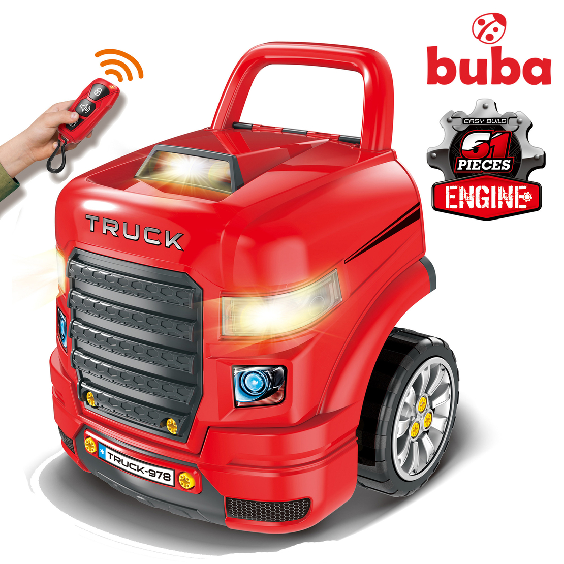 Детски интерактивен автомобил/игра Buba Motor Sport, 008-978 червен 