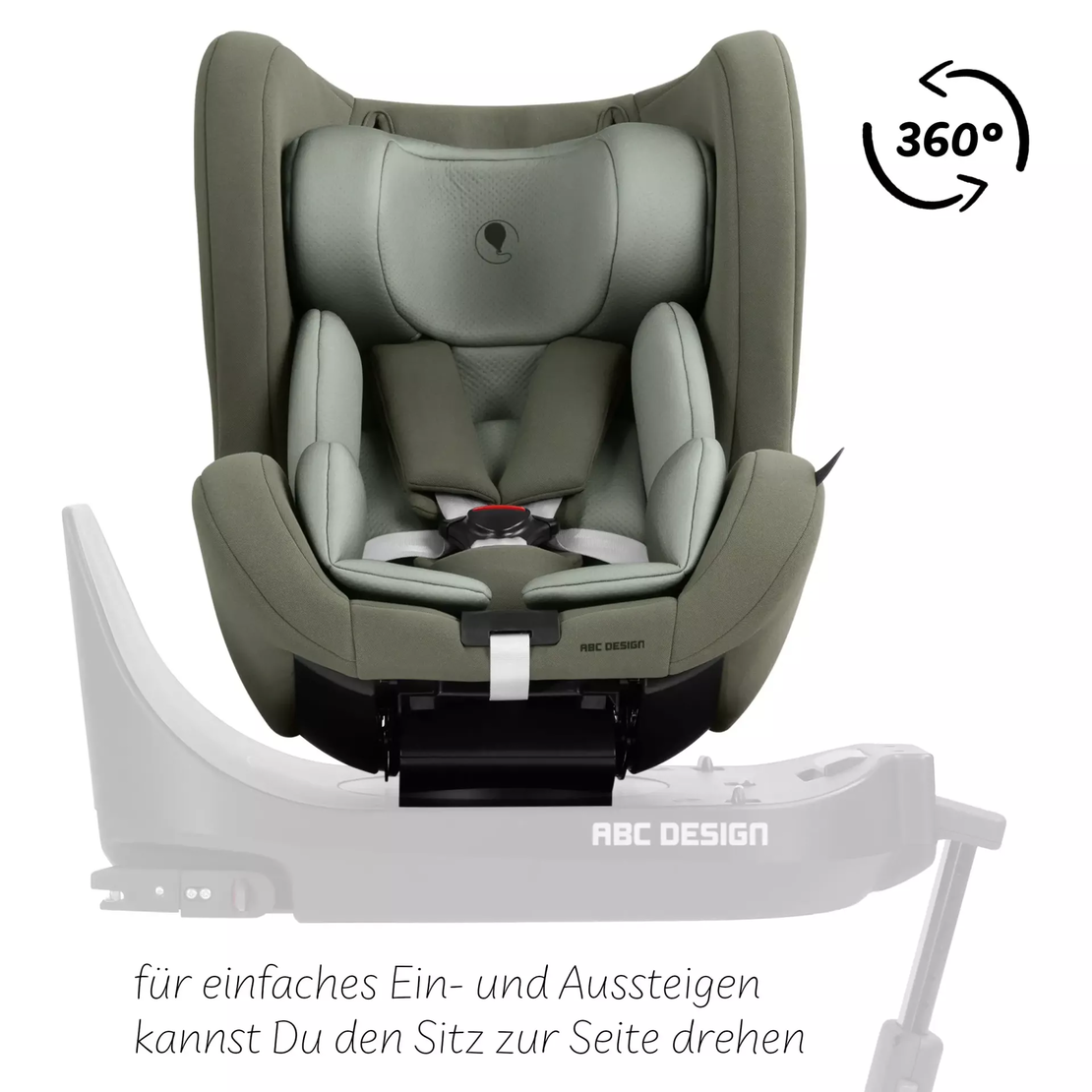 ABC Design Reboard Car Seat Lily i-Size 0 - 4 years Кош за Новородено Sage