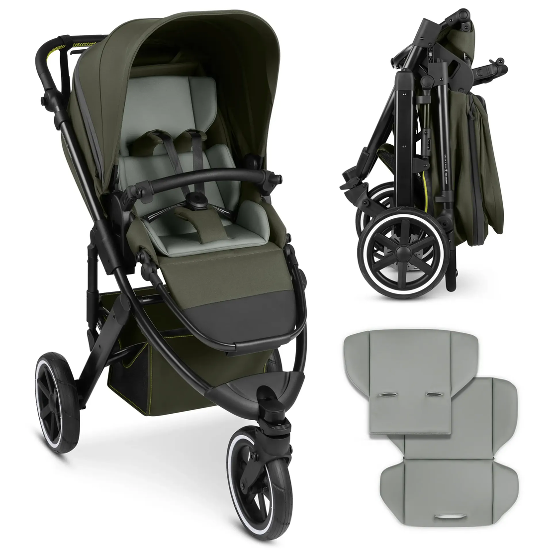 ABC Design Running Stroller Salsa 5 Run Avocado Комбинирана Спортна Детска Количка