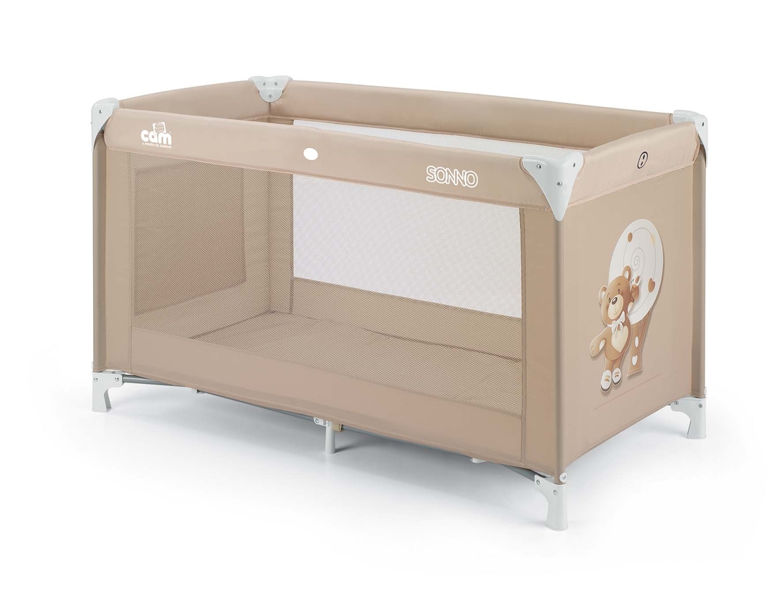 CAM Кошара за спане и игра Sonno 86 Екрю