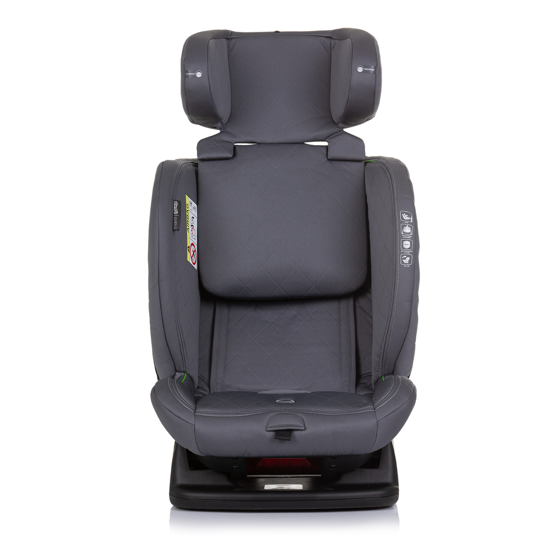Chipolino Столче за кола 40-150 cm I-SIZE АВИАТО Пепелно