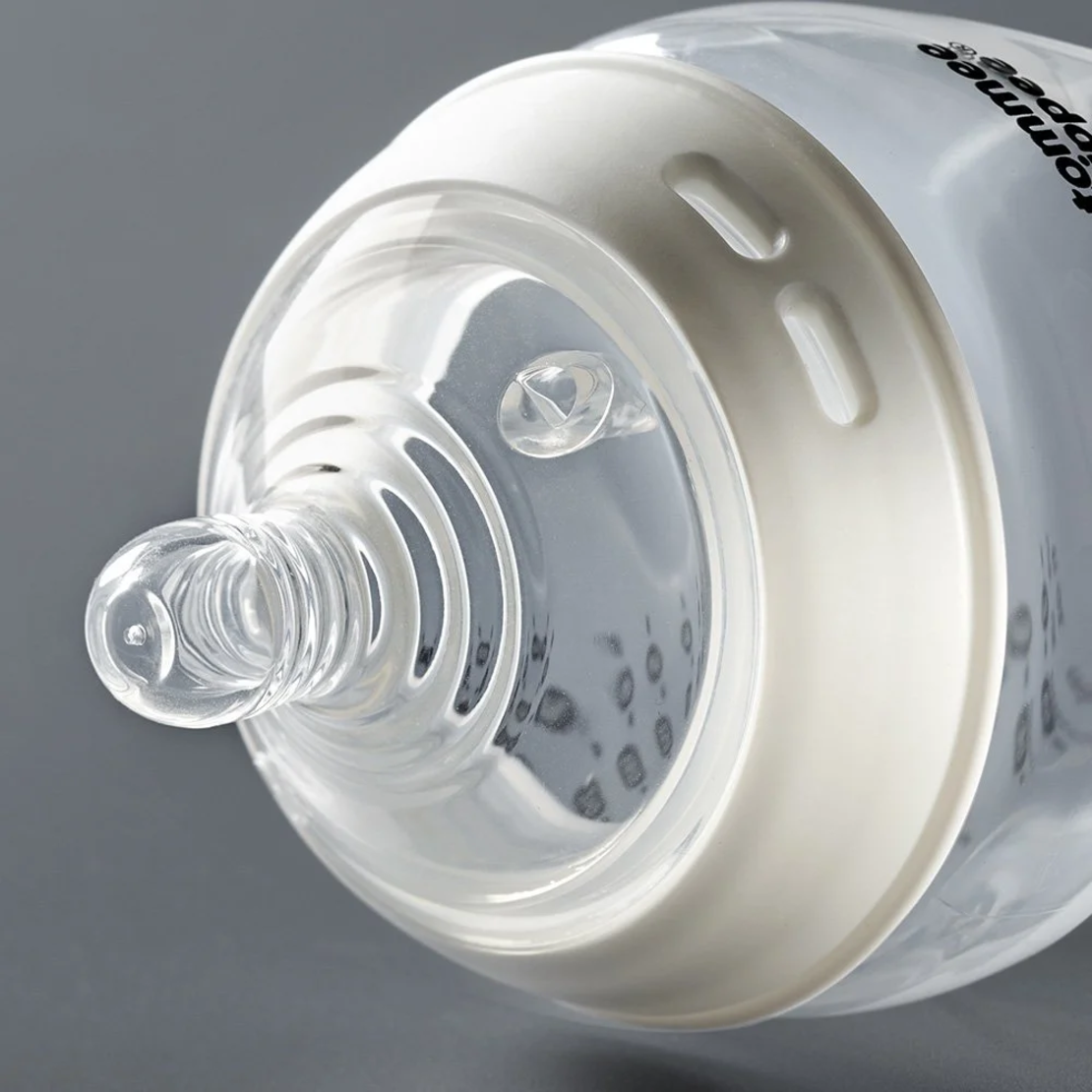 Tommee Tippee Natural Start ЗВЕЗДА Комплект от 2 броя Биберони  с бърз поток 4 капки с прорез за по-гъсти храни подходящи за бебета на възраст над 6 месеца