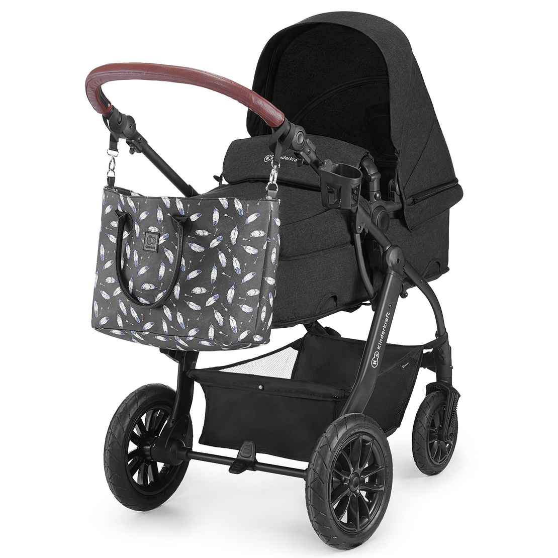  Количка KinderKraft Xmoov, 3в1, Черна 