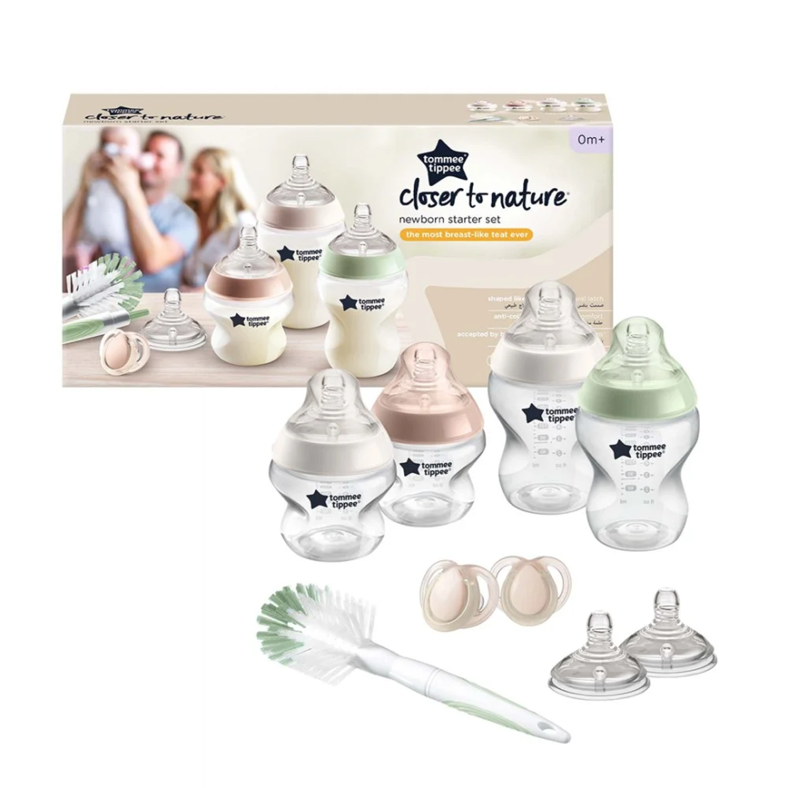 Tommee Tippee Комплект за новородено с четка за шишета
