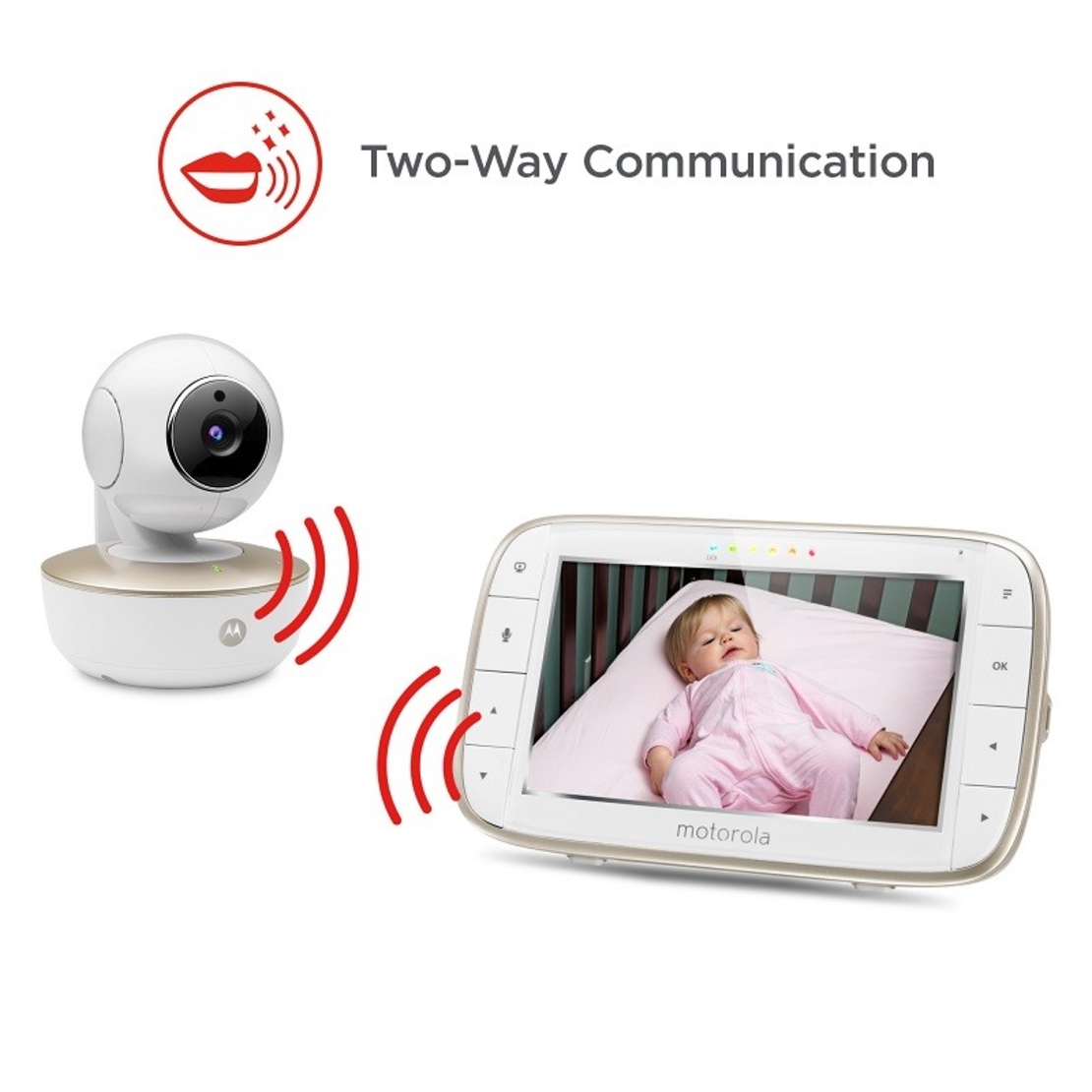 Бебефон Motorola MBP855 Connect, С камера и Wi-Fi