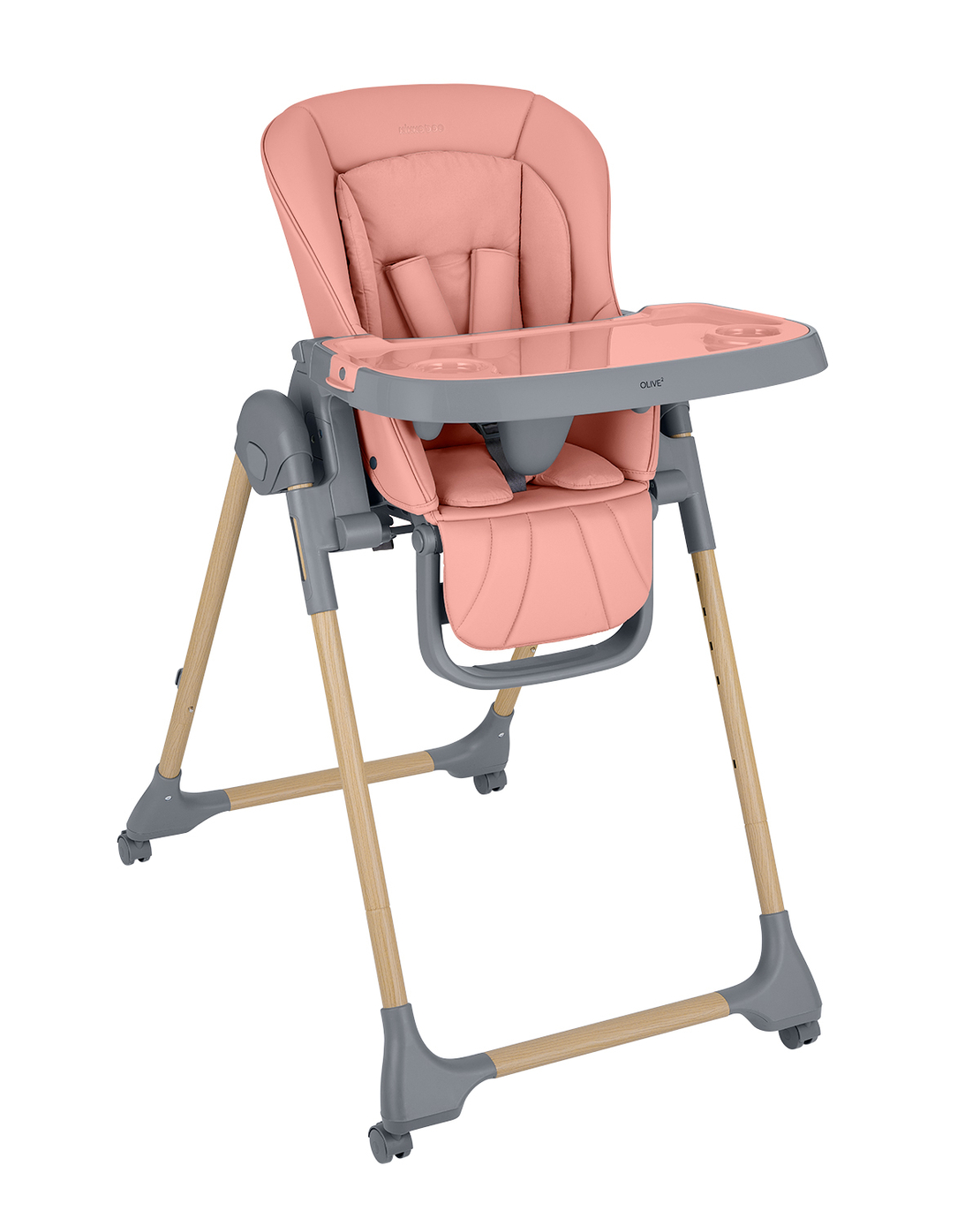 KikkaBoo Стол за Храненe Olive 2 Pink