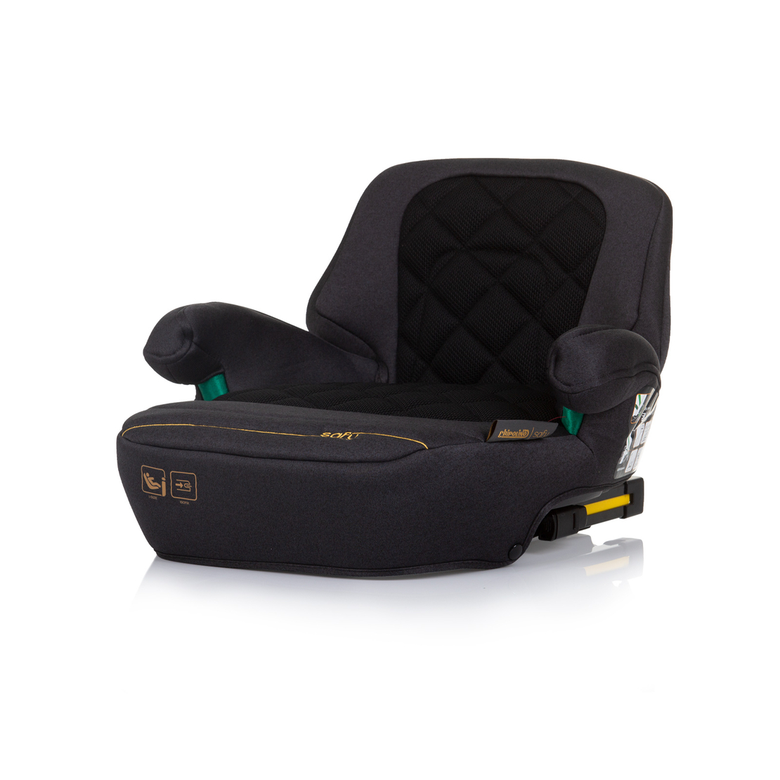 Chipolino  Стол за кола I-SIZE 125-150 Safy Обисидан