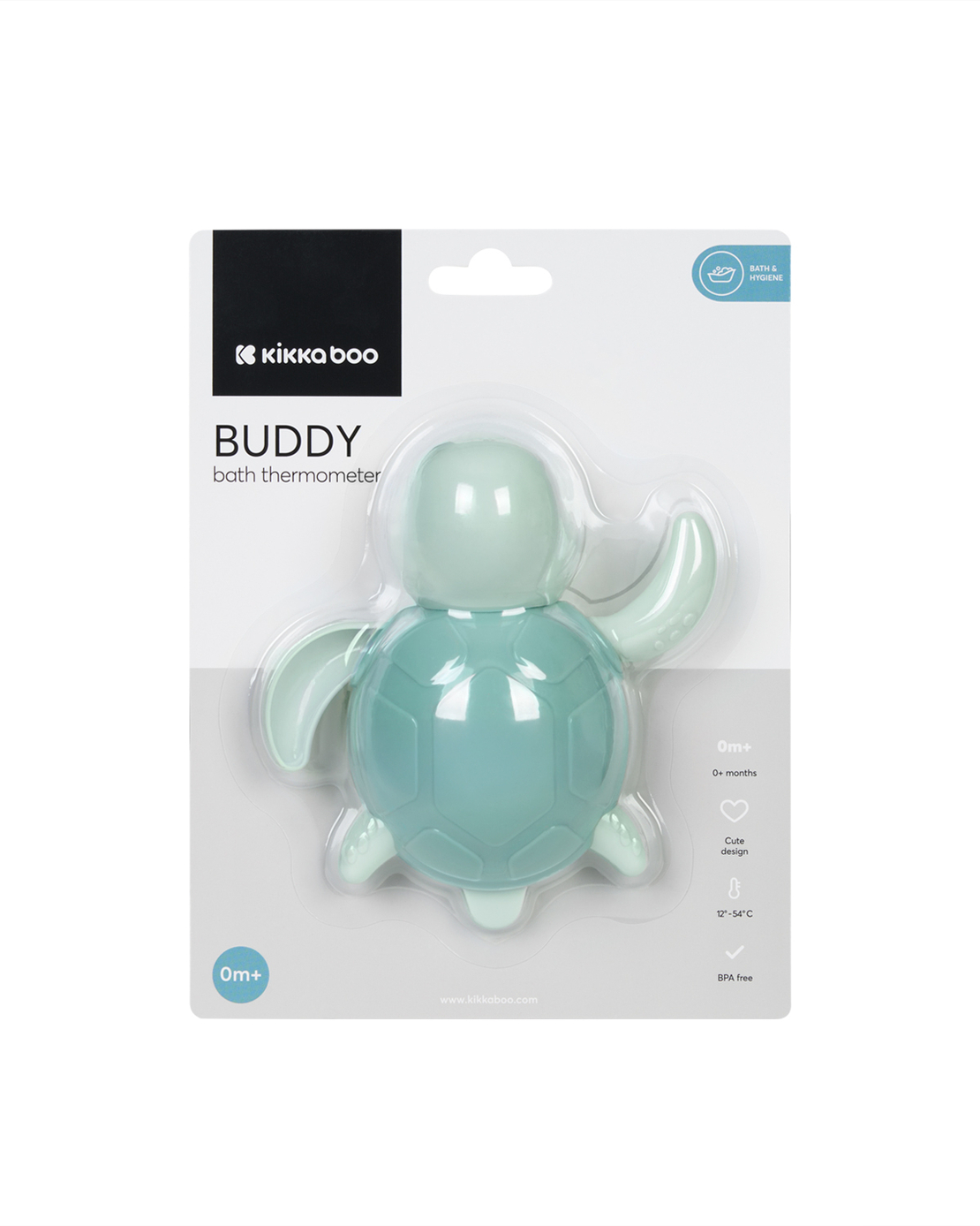 KikkaBoo Термометър за Вода Buddy Mint