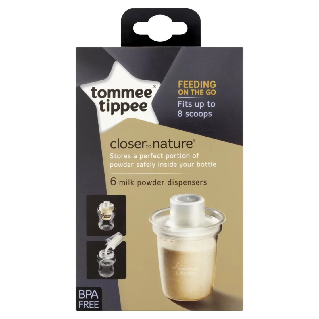 Tommee Tippee ДИСПЕНСЪР ЗА СУХО МЛЯКО (6 бр./оп.)
