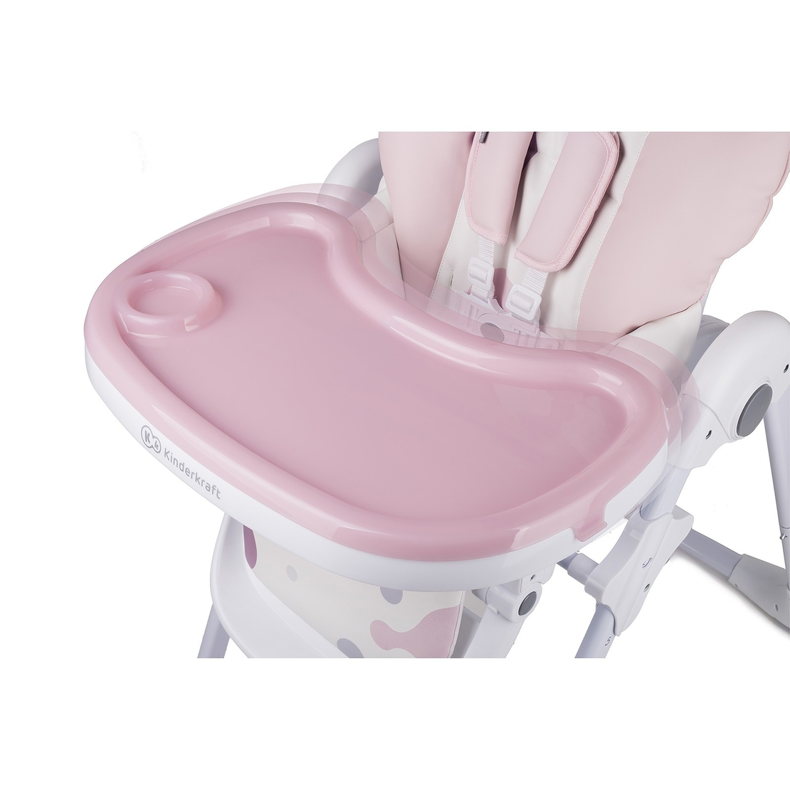  Столче за хранене KinderKraft Yummy, Розово 