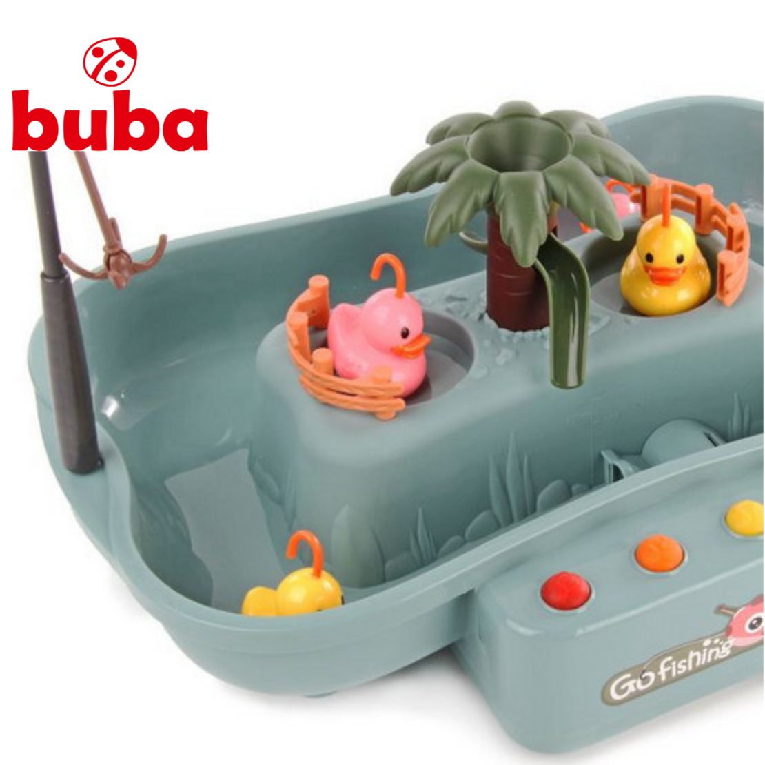  Комплект за риболов Buba Go Fishing, 889-191, патета, сив 