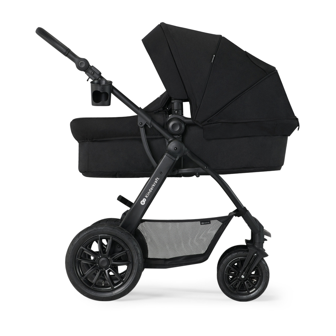 Количка KinderKraft Xmoov 2023, 3в1, Черна
