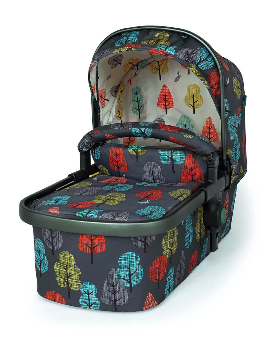Промопакет Cosatto Giggle Quad Hare Wood 3в1 + i-Size база и чувалче за крака