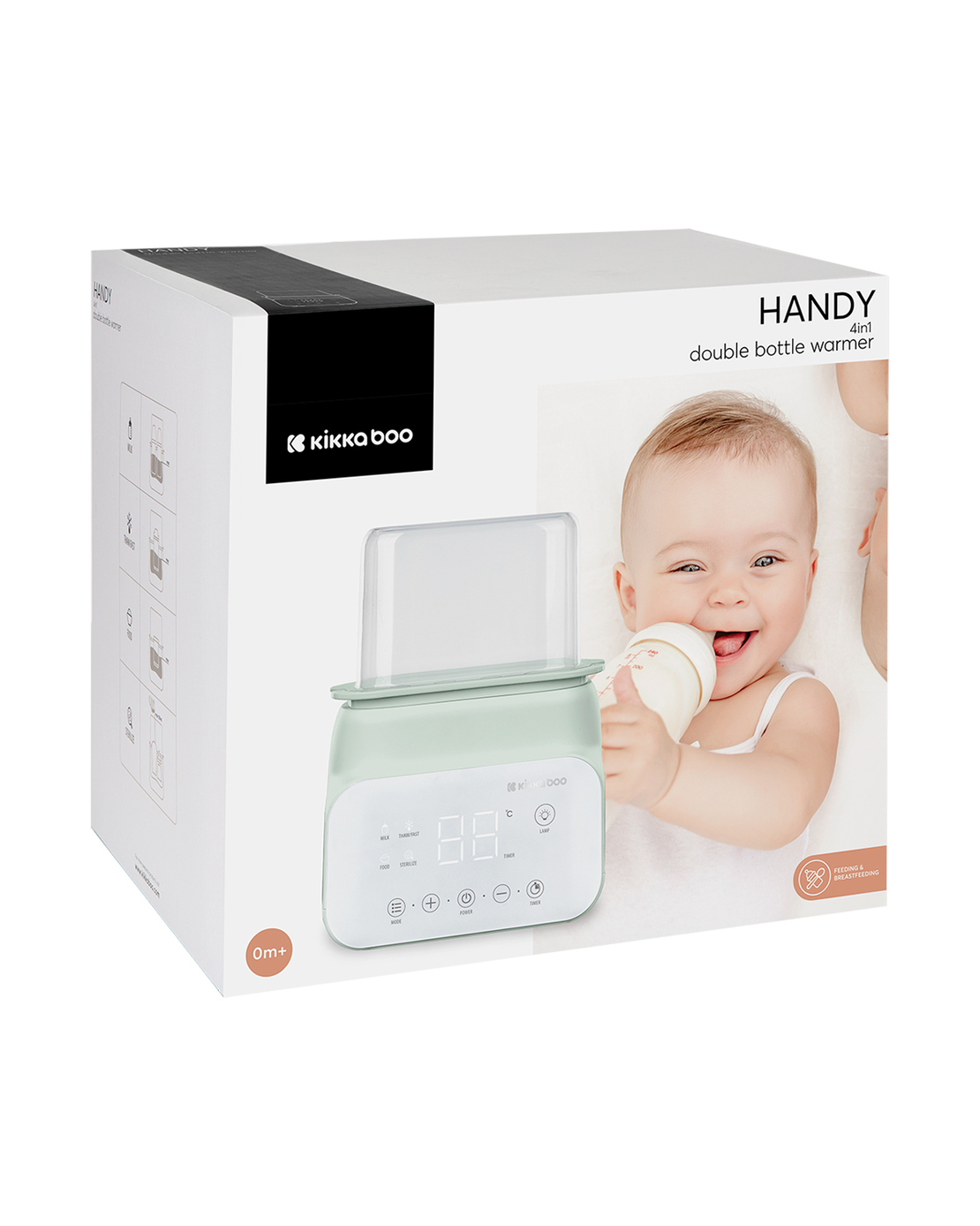 KikkaBoo Двоен нагревател 4в1 Handy Mint