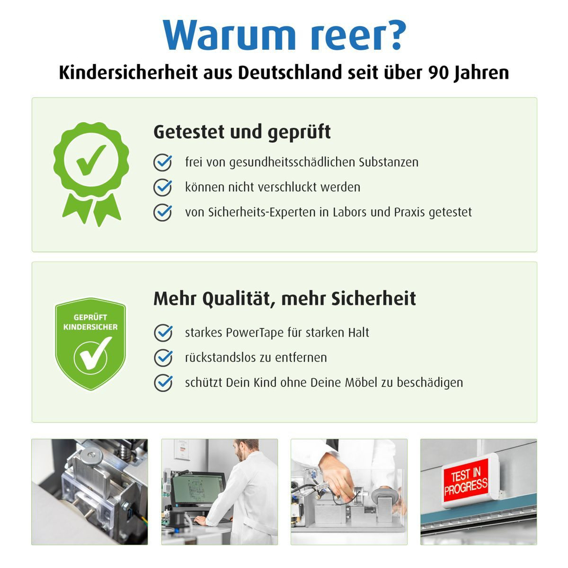  Меки протектори за ъгли Reer 82030, 4 броя, бели 