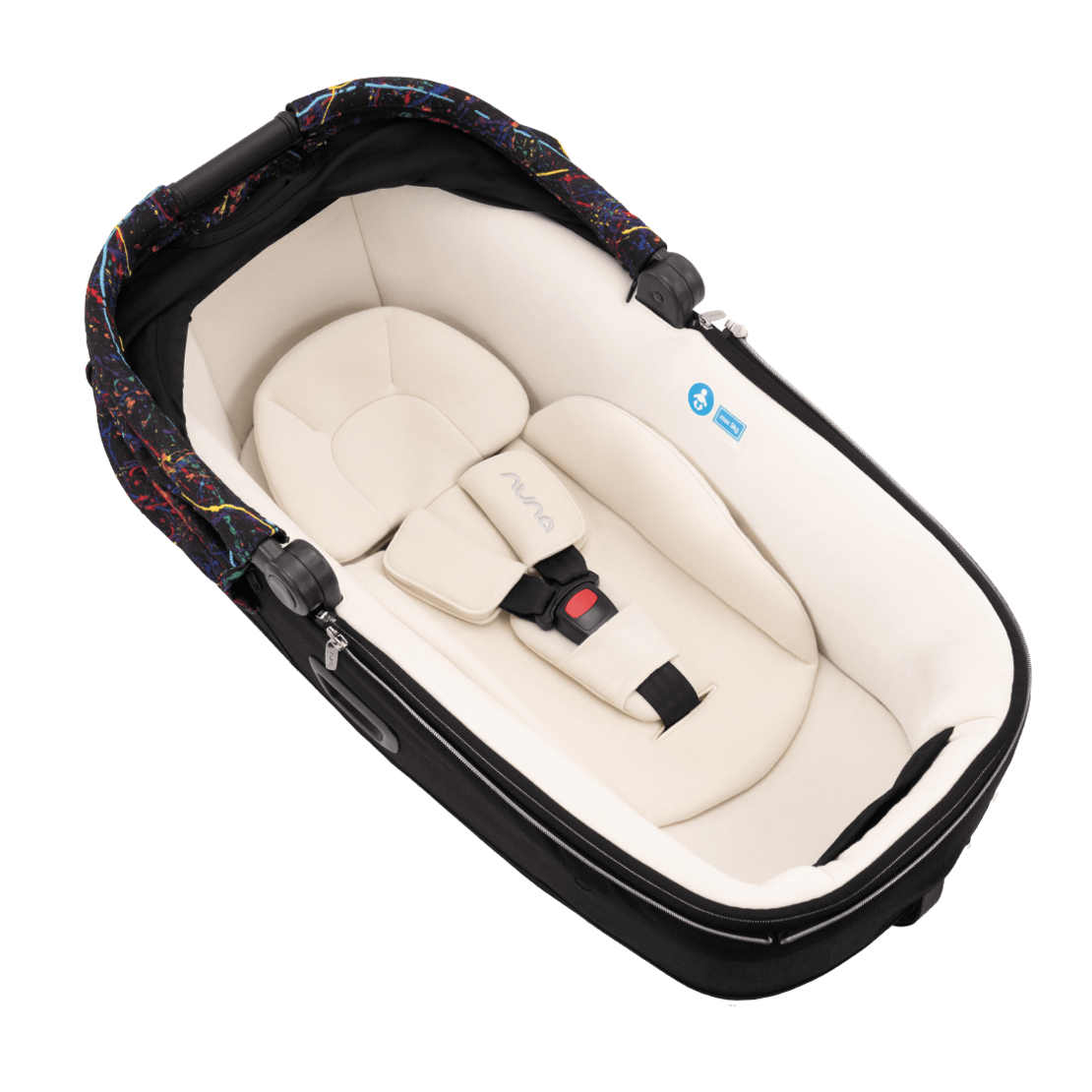 Nuna CARI Next Rainbow Кош за Новородено с Опция за Столче за Кола