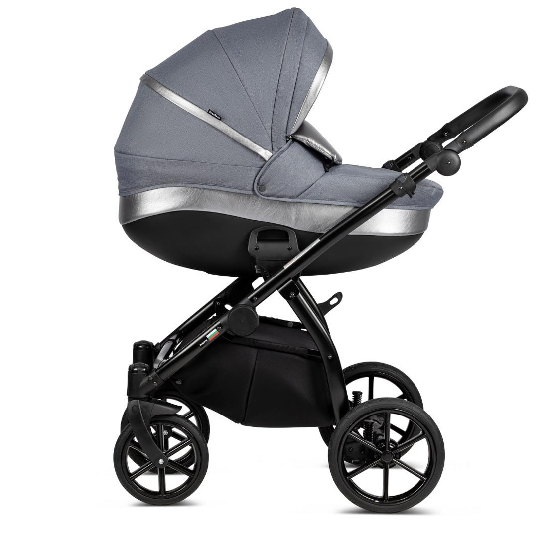 Бебешка количка Buba Zaza 3в1, 021 Dark Grey