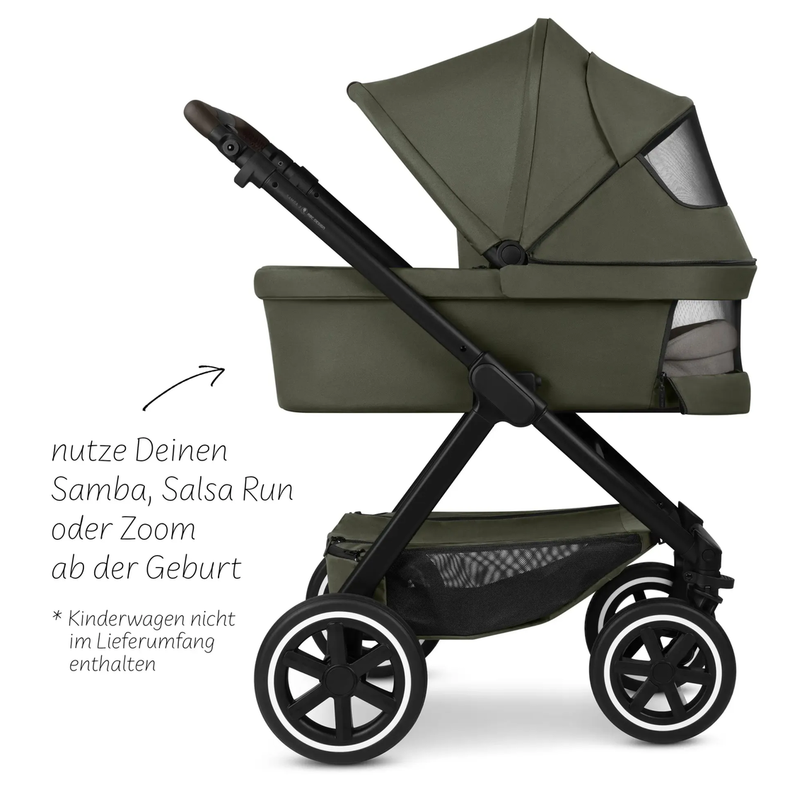ABC Design Кош за Новородено Carrycot for Samba / Salsa Run / Zoom - Avocado