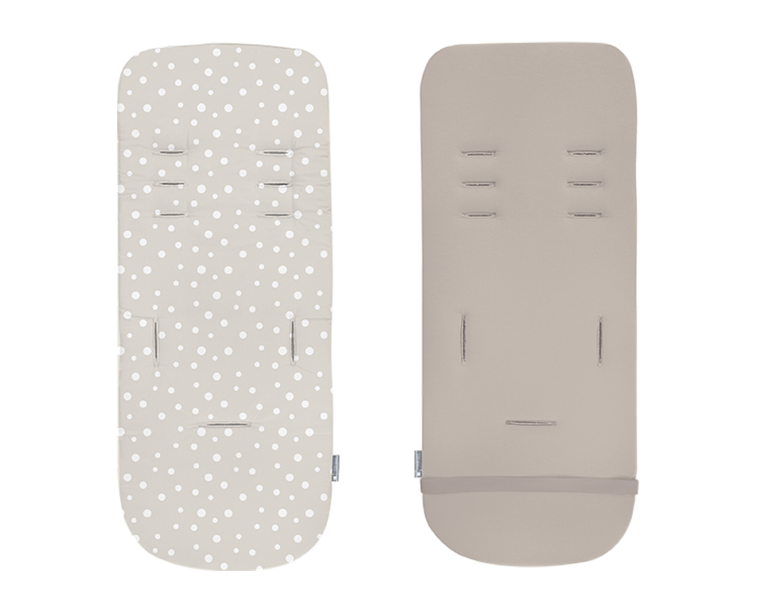 Мемори подложка за количка Dots Beige