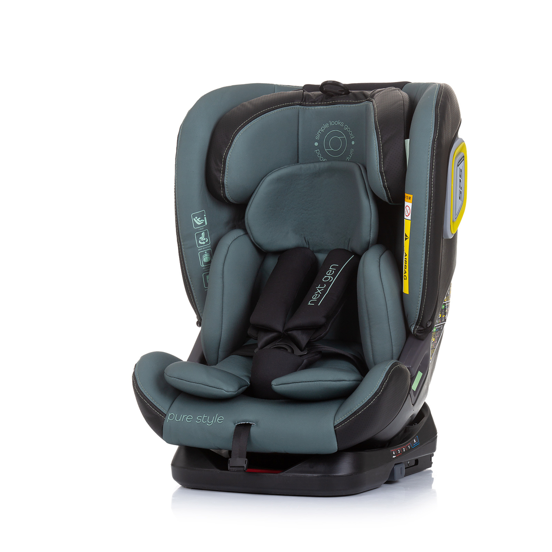 Chipolino  Столче за кола 360 I-size ISOFIX 40-150 NEXT GEN Алое