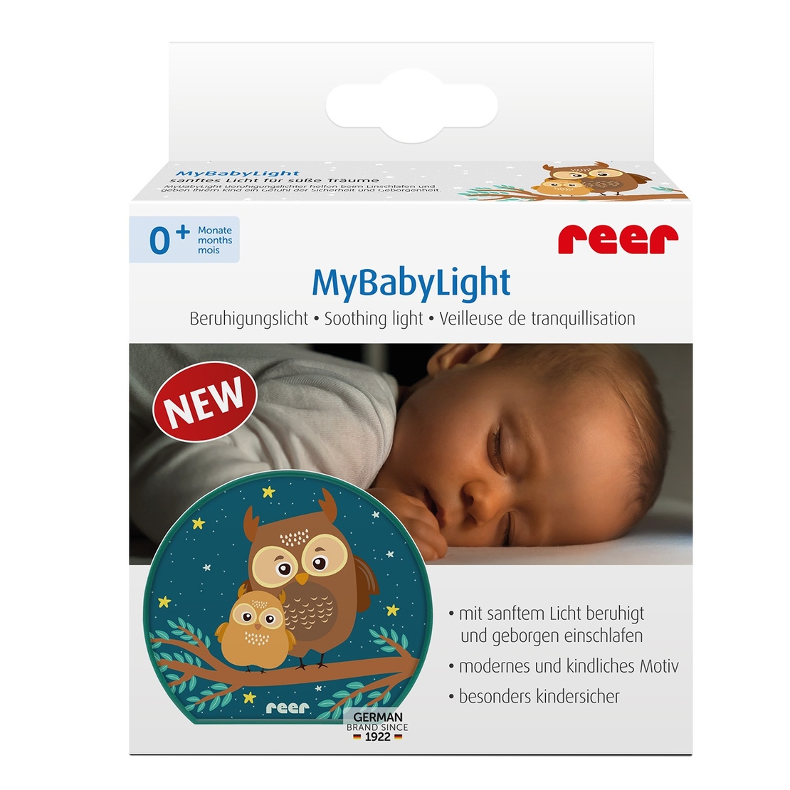  Нощна лампа Reer MyBabyLight Owl, 52062 
