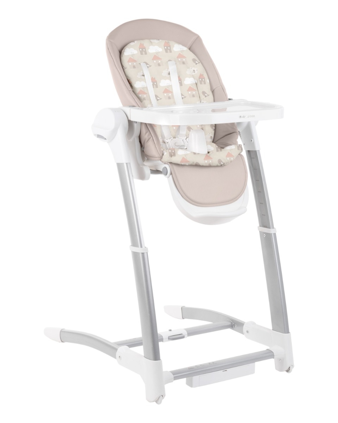KikkaBoo Електрическа люлка & Столче за хранене Prima 3in1 Beige 2023