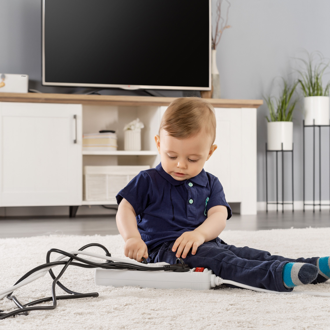  Кутия за кабели Reer CableGuard 78020, Бяла 