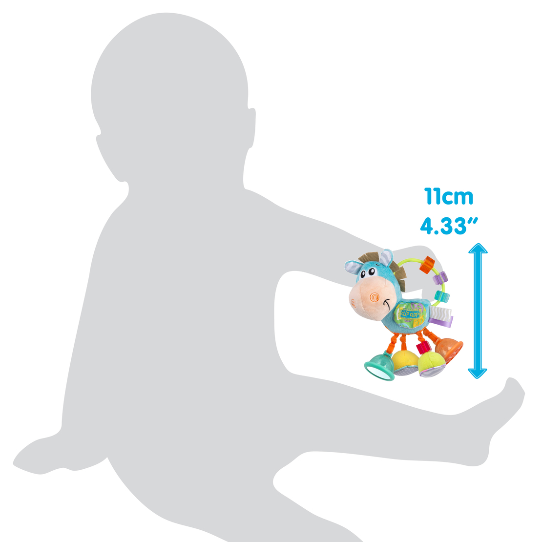 PLAYGRO ДРЪНКАЛКА КОНЧЕ ХОП ТРОП ЦВЯТ СИН  3М+