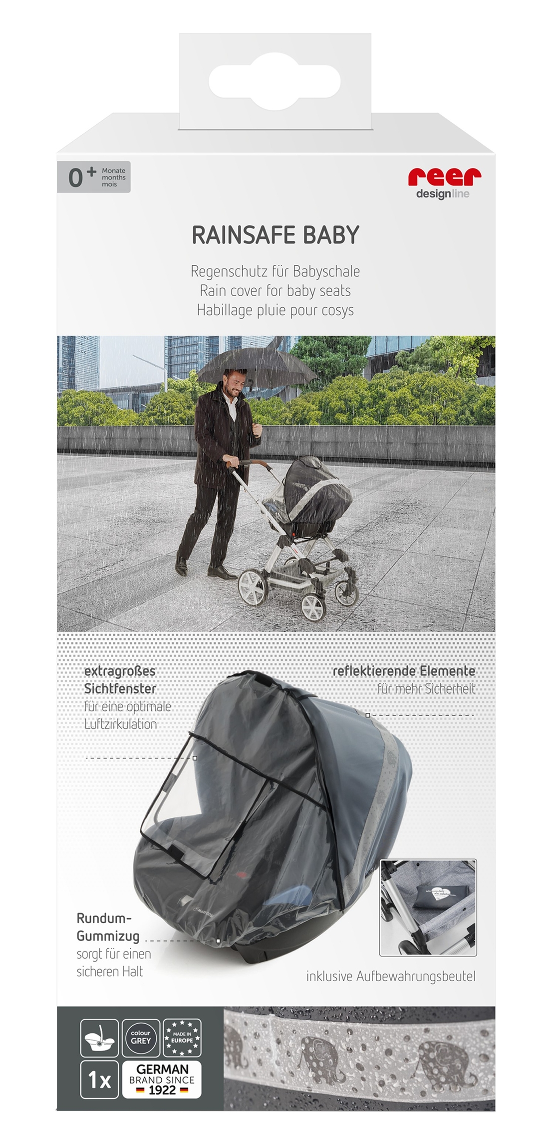  Универсален дъжодбран за кошница Reer DesignLine 84051 