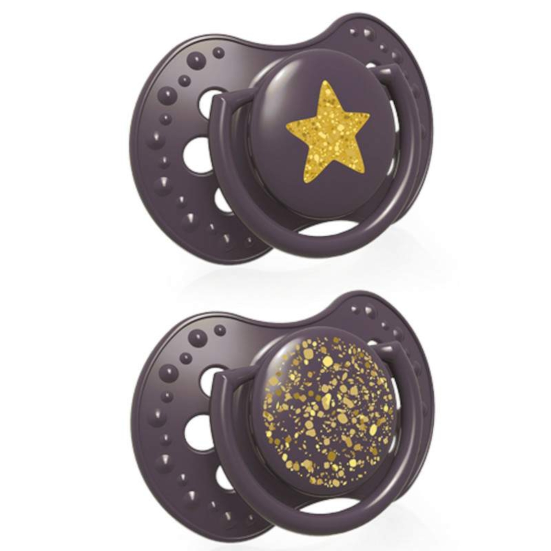 Силиконова залъгалка 2 бр Stardust 18м+