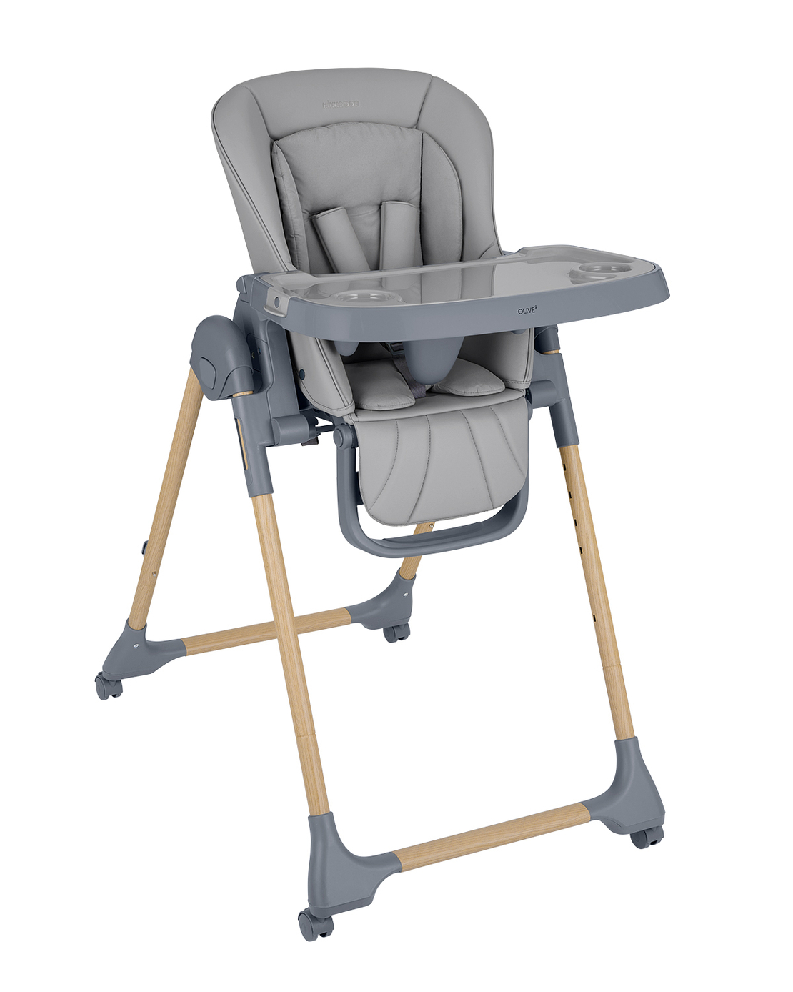 KikkaBoo Стол за Храненe Olive 2 Grey