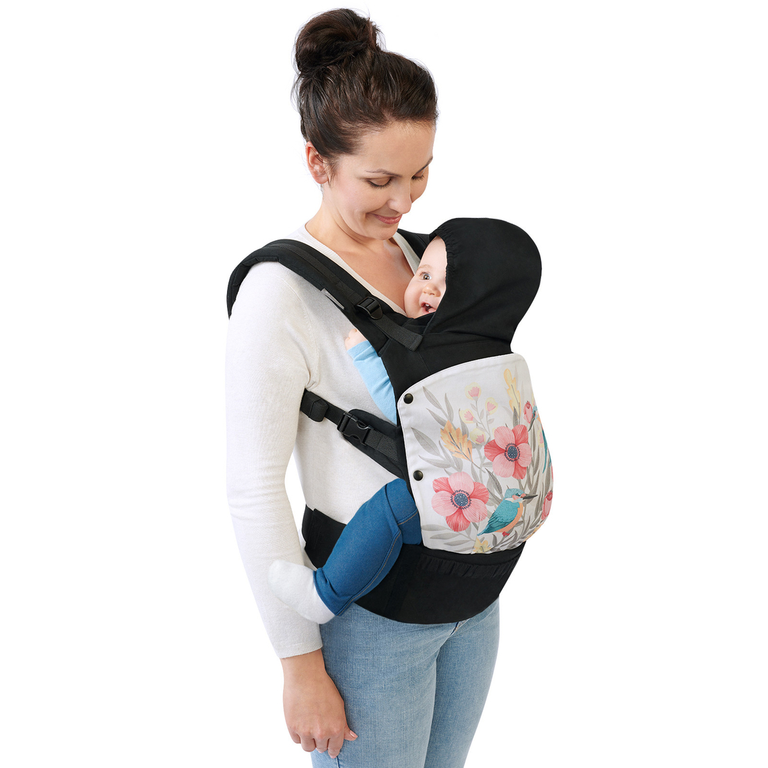  Ергономична раница KinderKraft HUGGY, Птици 